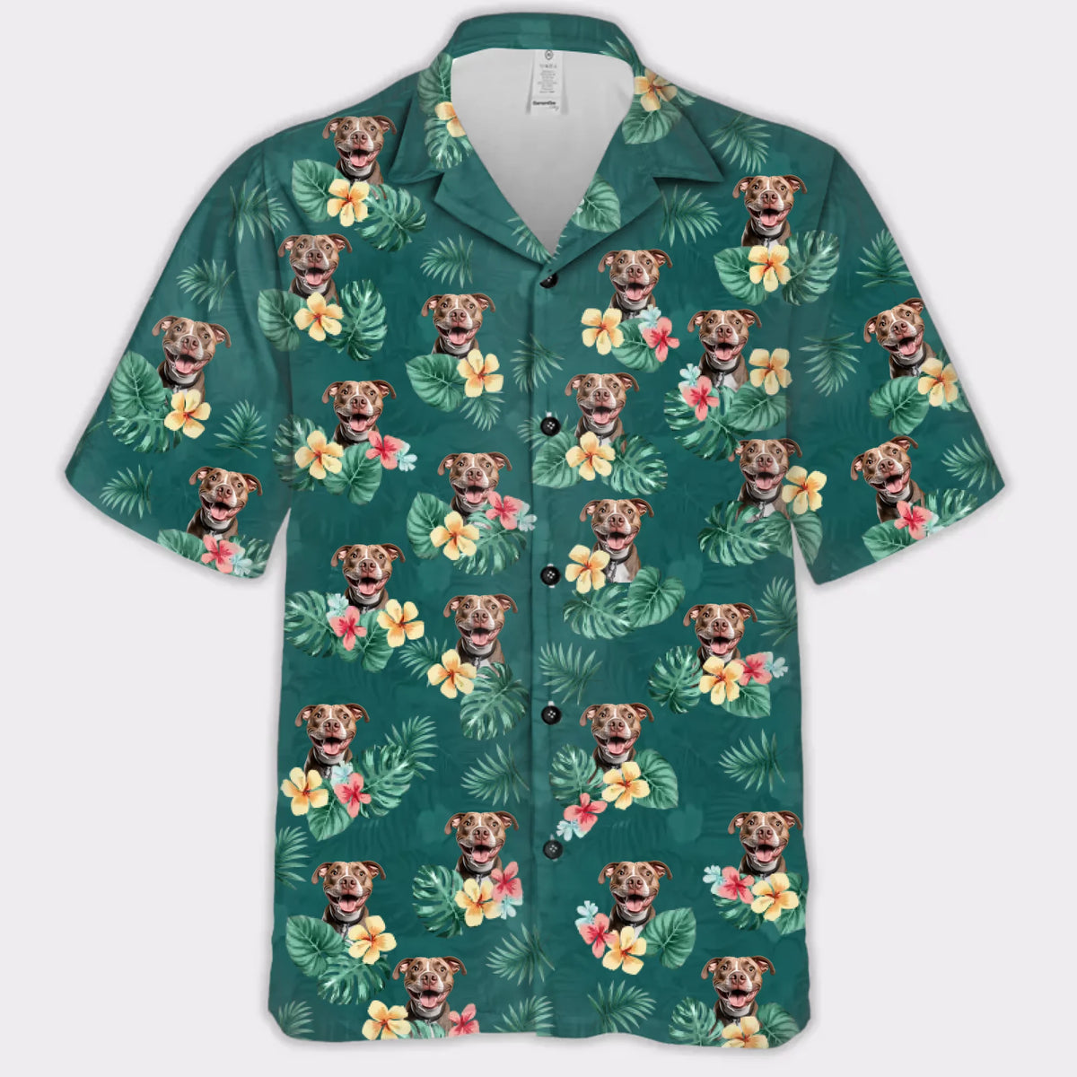 Wear Your Best Friend Everywhere! Custom Your Own Hawaiian Shirt With Your Pet Photo