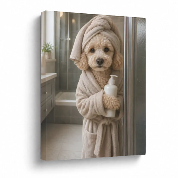 Shower & Bathrobe - Custom Pet Portrait