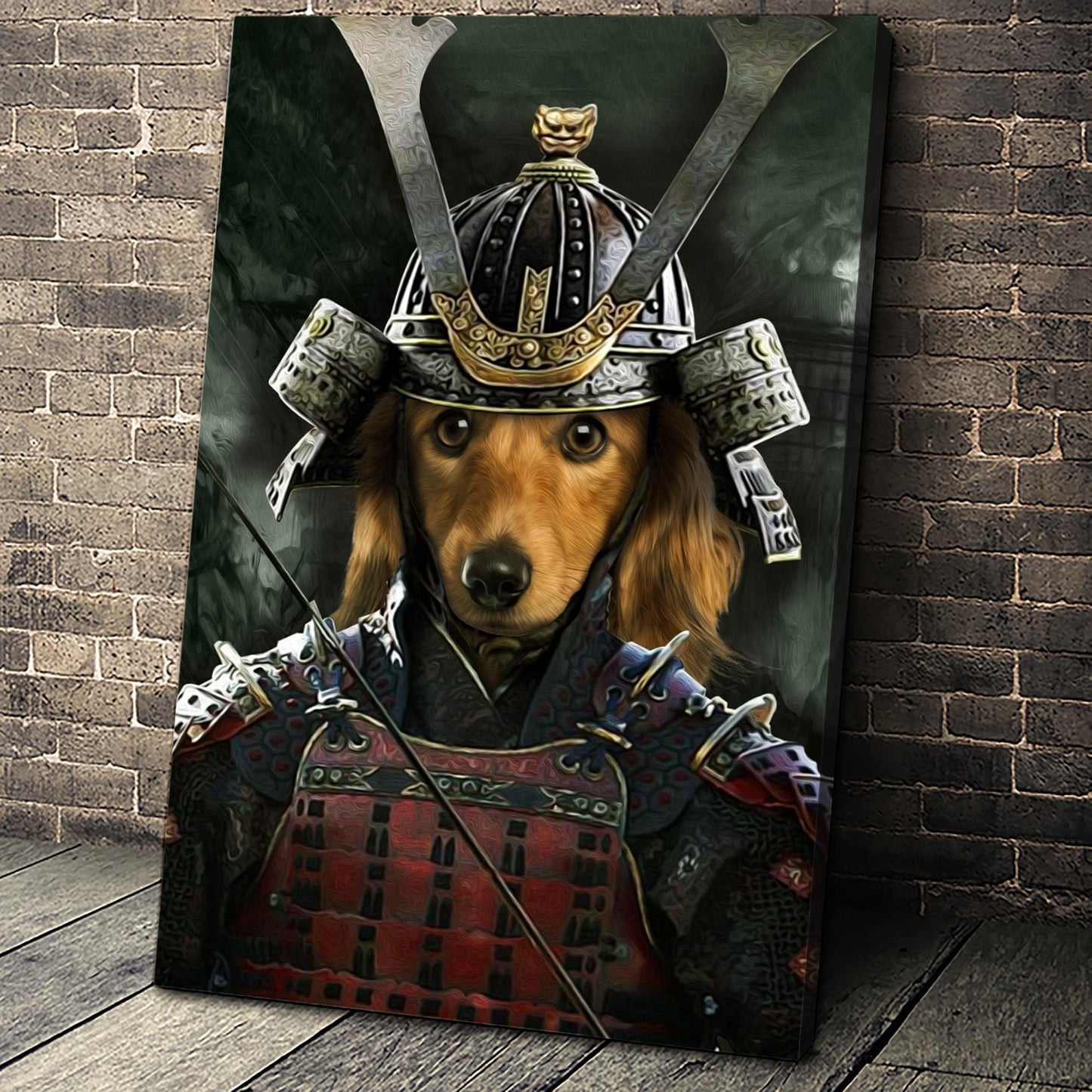 Ancient Samurai Custom Pet Portrait