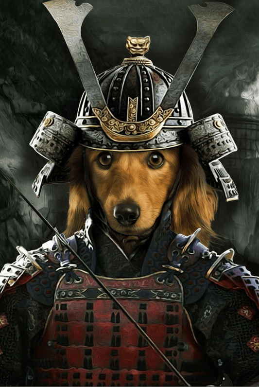 Ancient Samurai Custom Pet Portrait Digital Download