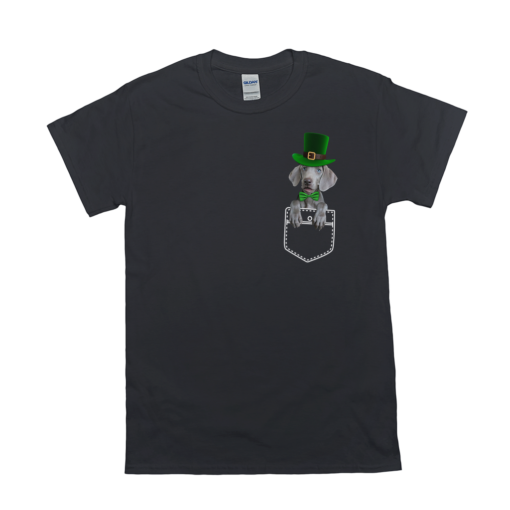 Pet Pocket St Patrick Hat Custom Pet T-shirt - Noble Pawtrait