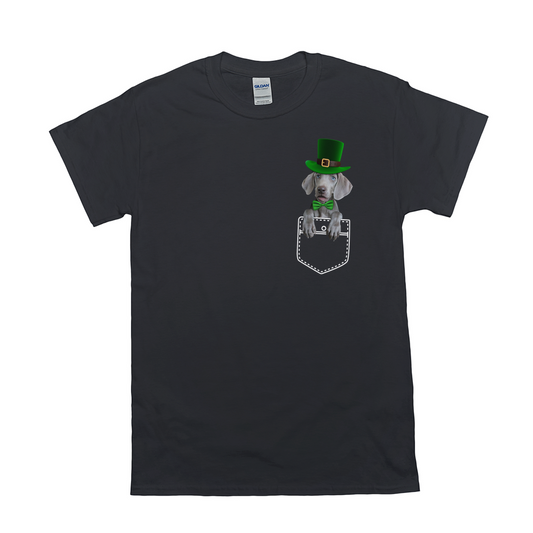 Pet Pocket St Patrick Hat Custom Pet T-shirt - Noble Pawtrait