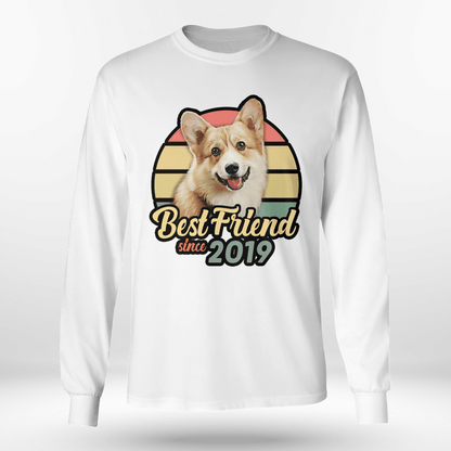 Custom T Shirt With Pet Face | Personalized Gift For Dog & Cat Lovers | Best Friend Unisex T Shirt