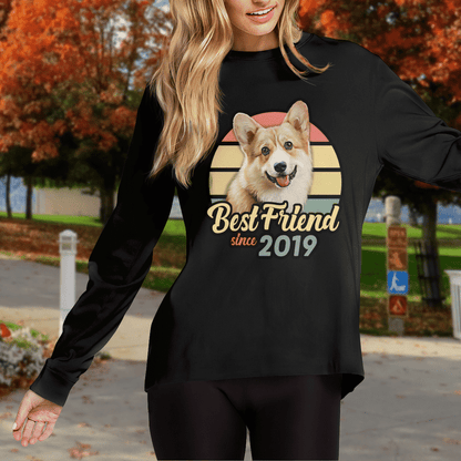 Custom T Shirt With Pet Face | Personalized Gift For Dog & Cat Lovers | Best Friend Unisex T Shirt