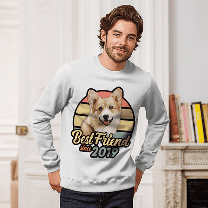 Custom T Shirt With Pet Face | Personalized Gift For Dog & Cat Lovers | Best Friend Unisex T Shirt