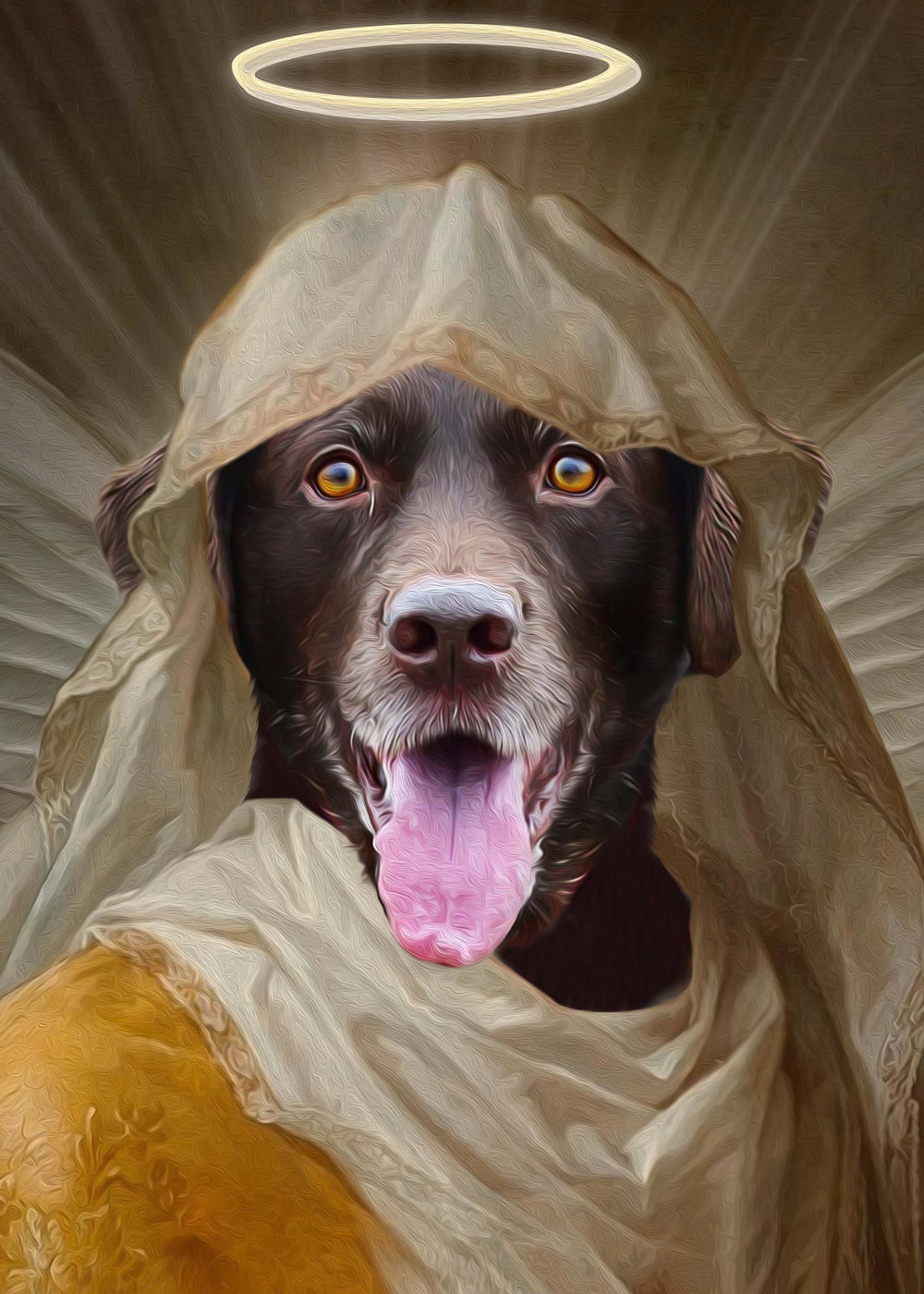 The Angel Custom Pet Portrait - Noble Pawtrait