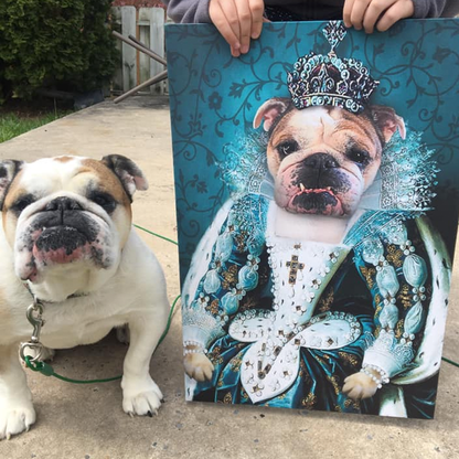 The Queen Custom Pet Portrait - Noble Pawtrait