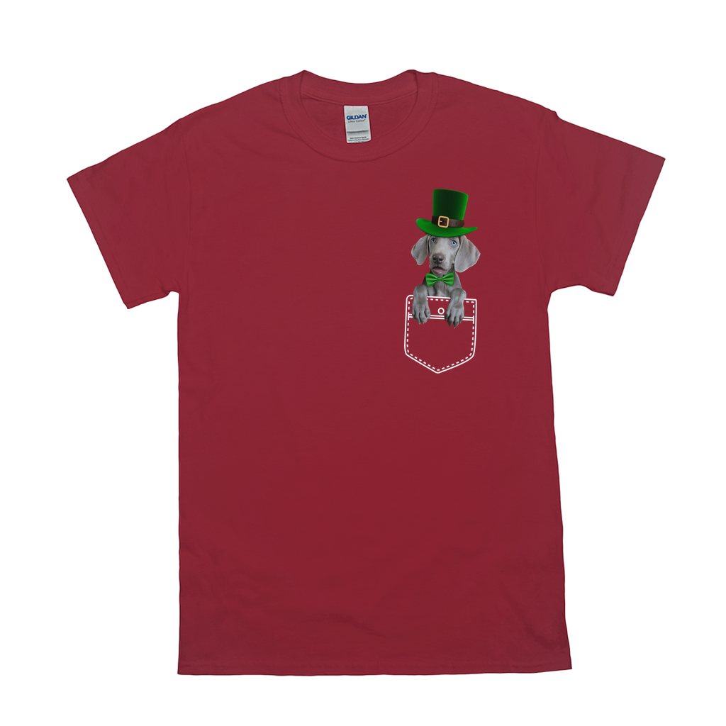 Pet Pocket St Patrick Hat Custom Pet T-shirt - Noble Pawtrait
