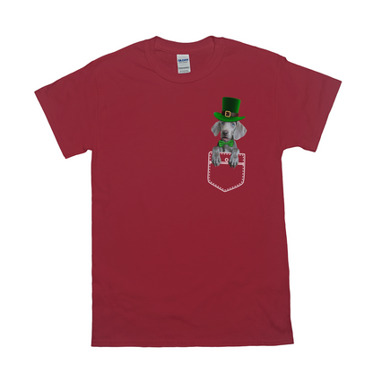 Pet Pocket St Patrick Hat Custom Pet T-shirt - Noble Pawtrait