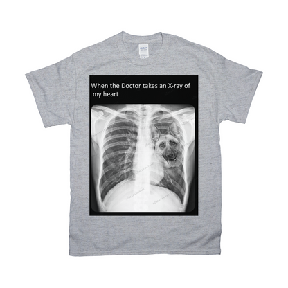 Paw in my heart Custom Pet T-shirt - Noble Pawtrait