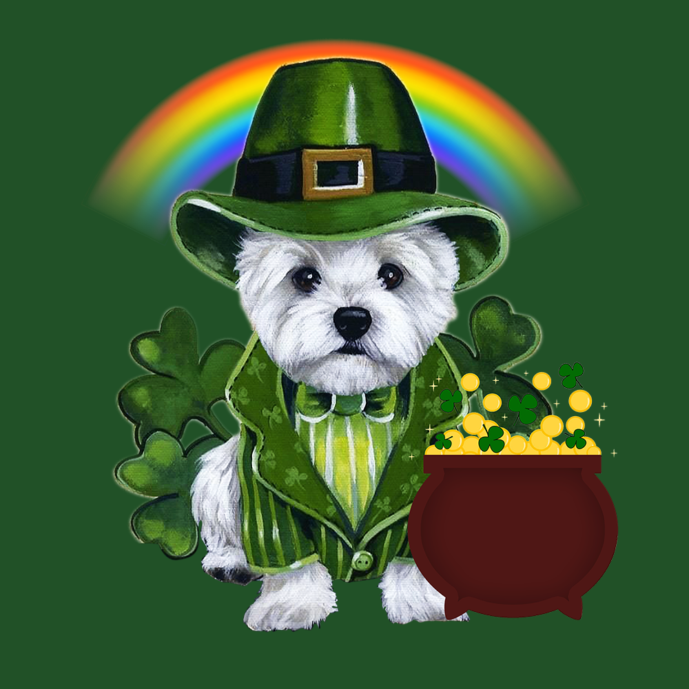 Lucky Pot Of Gold Custom Pet Unisex T-shirt - Noble Pawtrait