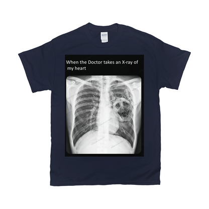 Paw in my heart Custom Pet T-shirt - Noble Pawtrait