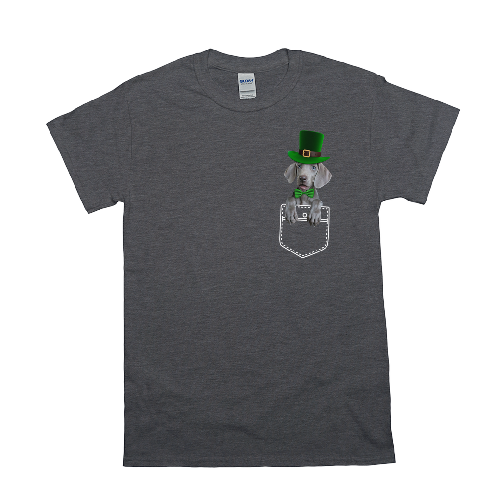 Pet Pocket St Patrick Hat Custom Pet T-shirt - Noble Pawtrait