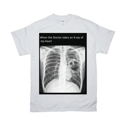 Paw in my heart Custom Pet T-shirt - Noble Pawtrait