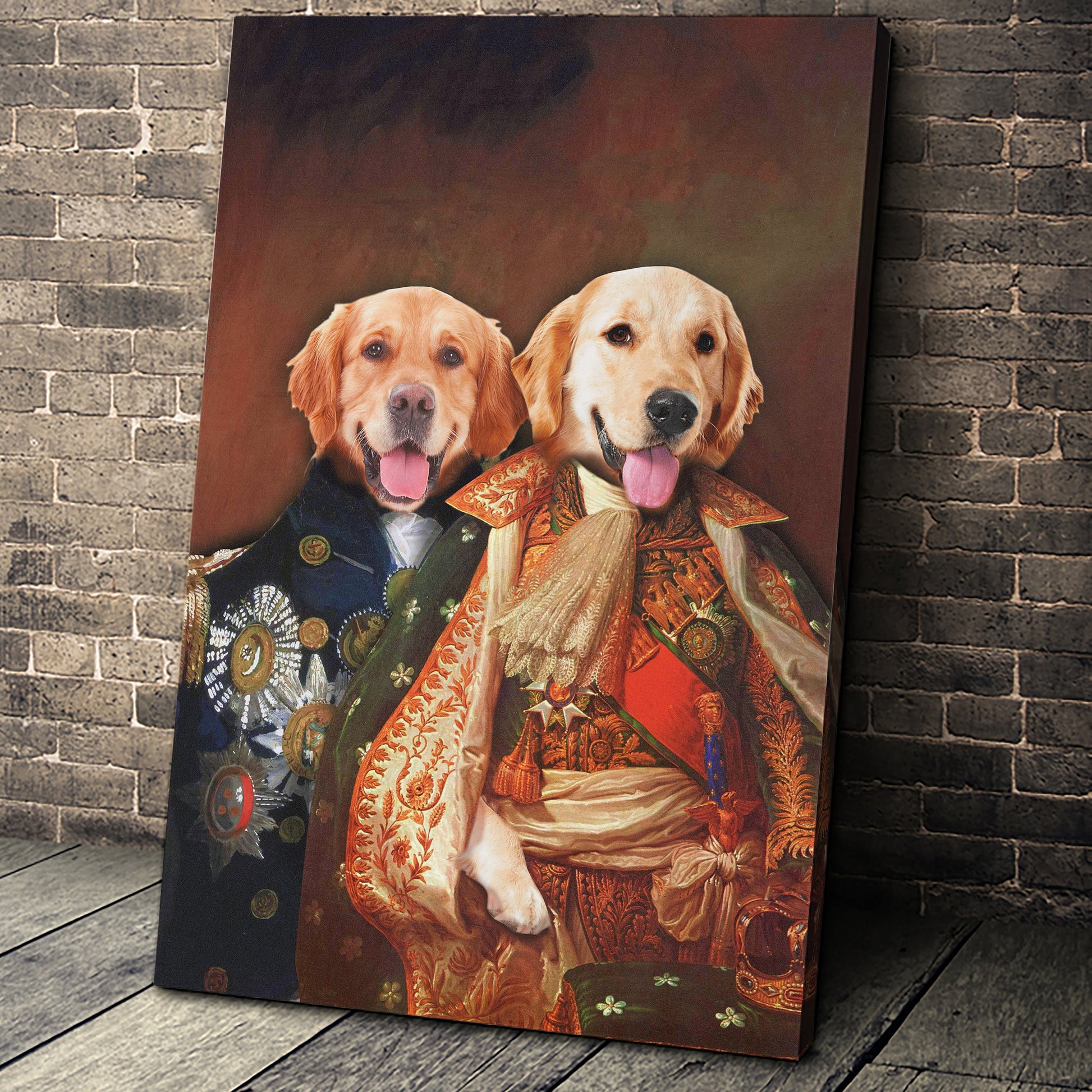 The Duo Custom Pet Portrait - Noble Pawtrait