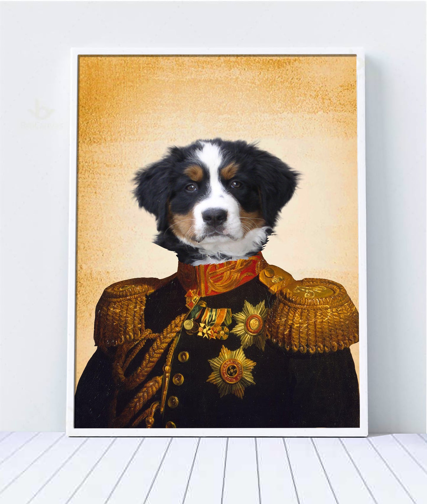 The Major Custom Pet Portrait Digital Download - Noble Pawtrait