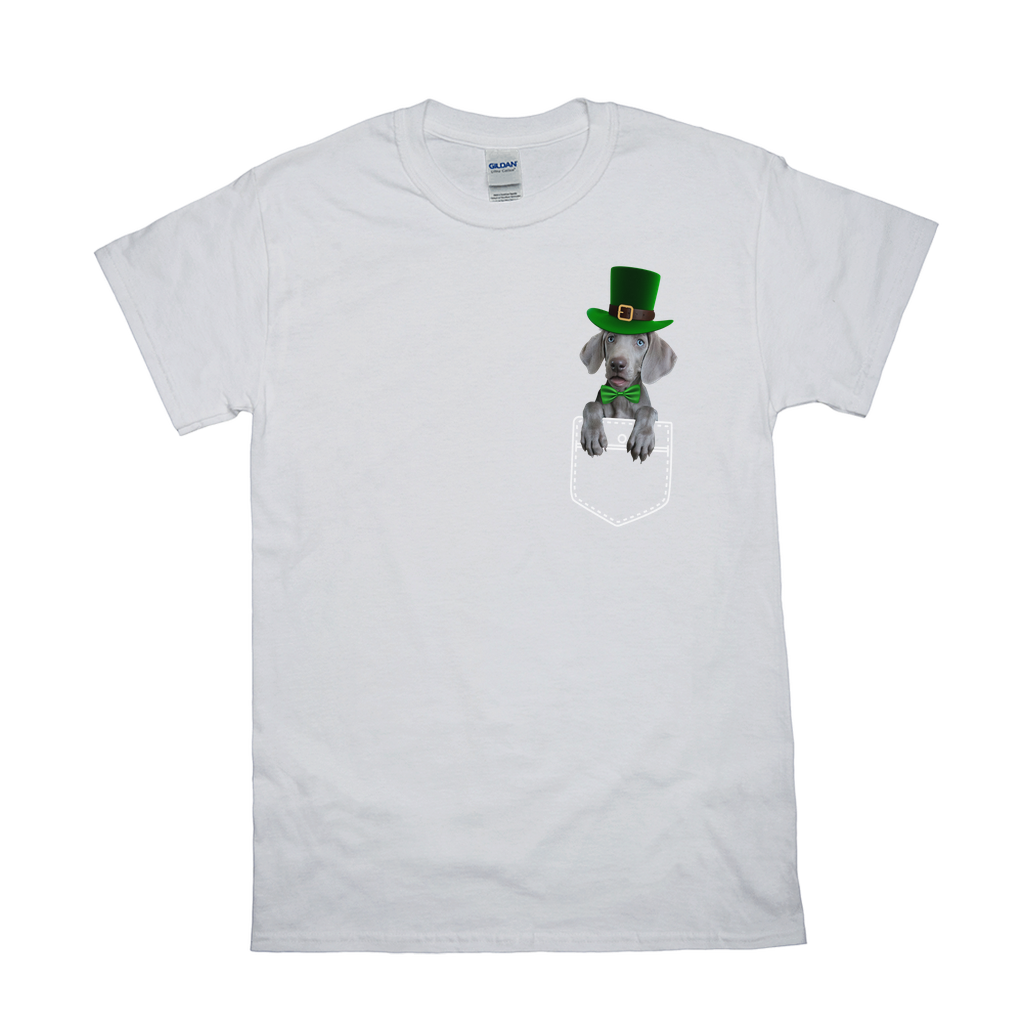 Pet Pocket St Patrick Hat Custom Pet T-shirt - Noble Pawtrait