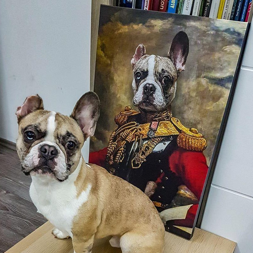 The Colonel Custom Pet Portrait - Noble Pawtrait