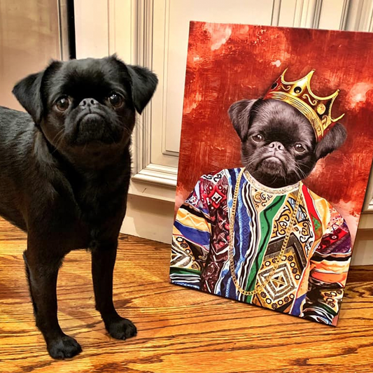 The Notorious Mr. Big Custom Pet Portrait - Noble Pawtrait