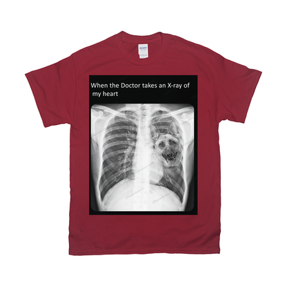 Paw in my heart Custom Pet T-shirt - Noble Pawtrait