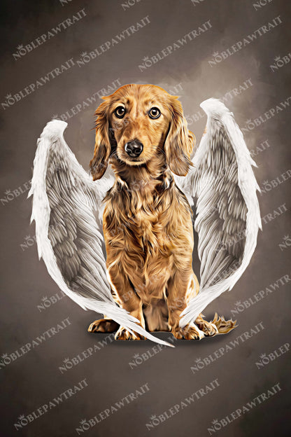 The Angel Wings Custom Pet Portrait