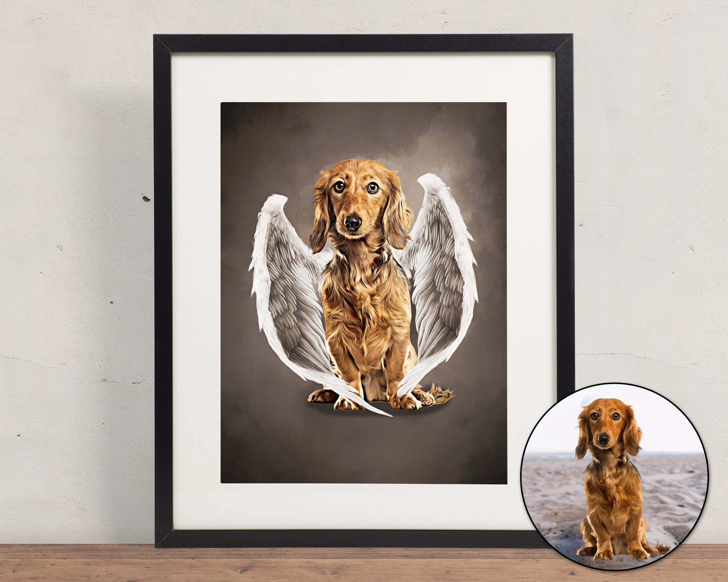 The Angel Wings Custom Pet Portrait