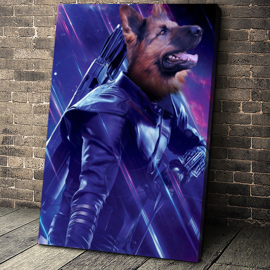 The Archer Custom Pet Portrait Canvas - Noble Pawtrait