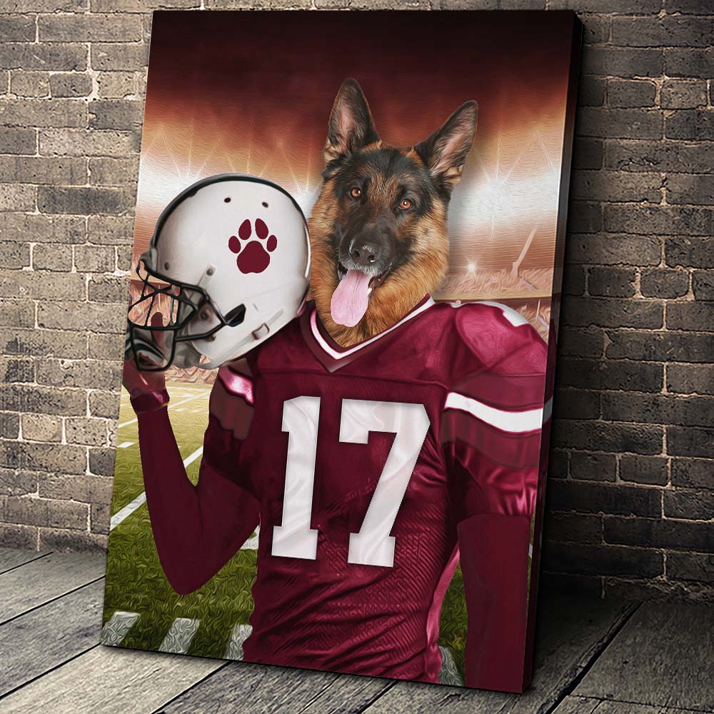 The Arizona Fan Custom Canvas Pet Portrait - Noble Pawtrait