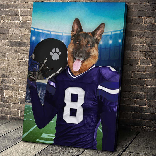 The Baltimore Fan Custom Pet Portrait - Noble Pawtrait