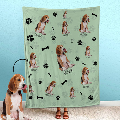 Custom Pet Fleece Blanket Gift For Pet's Parents