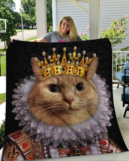 The Monarch Custom Pet Blanket - Noble Pawtrait