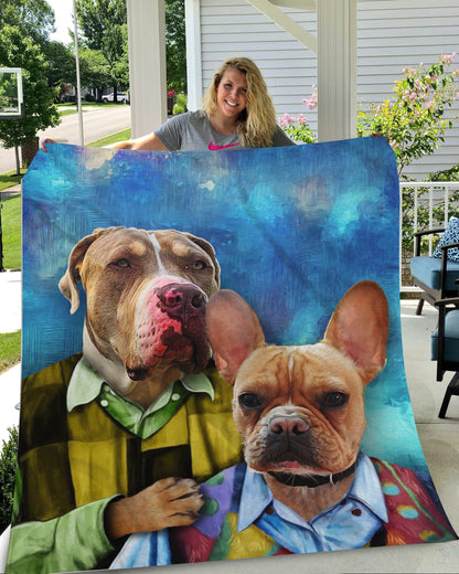 The Step Brother Custom Pet Blanket - Noble Pawtrait