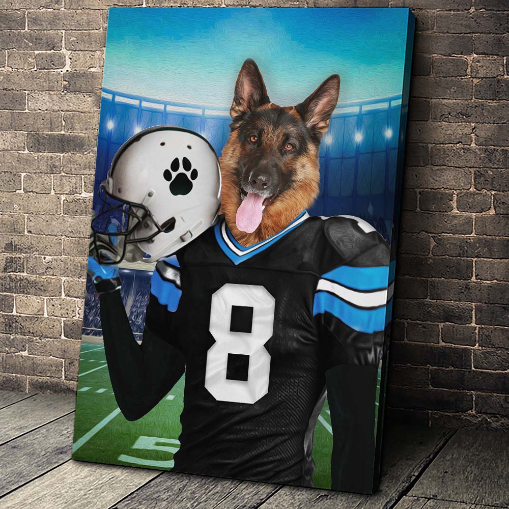 The Carolina Fan Custom Canvas Pet Portrait - Noble Pawtrait