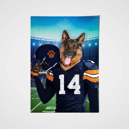 The Chicago Fan Custom Pet Portrait - Noble Pawtrait