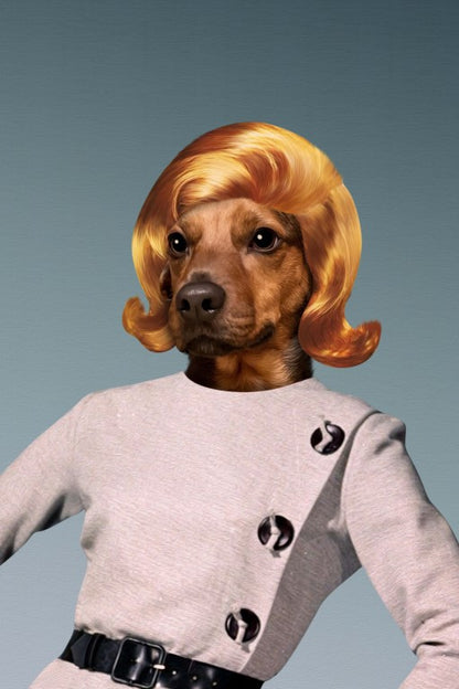 Classy Lady Custom Pet Portrait Digital Download - Noble Pawtrait