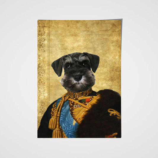 The Colonel En Second General Custom Pet Portrait Poster - Noble Pawtrait