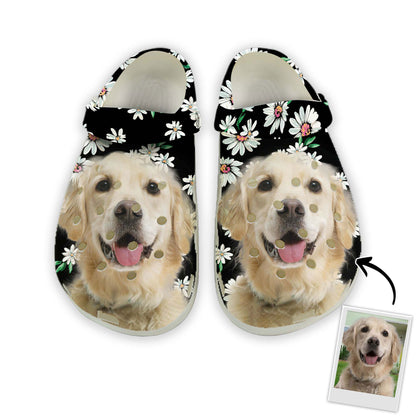 Custom Clogs With Pet Face | Personalized Gift For Pet Lovers | Daisy Photo