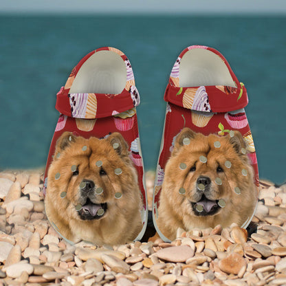 Custom Clogs With Pet Face | Personalized Gift For Pet Lovers | Cupcake Photo