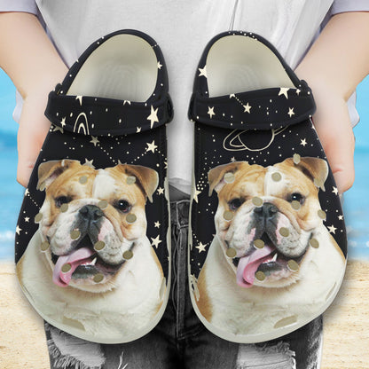 Custom Clogs With Pet Face | Personalized Gift For Pet Lovers | Galaxy Photo