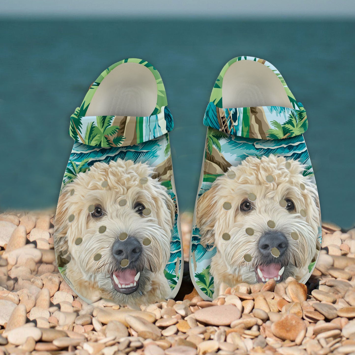 Custom Clogs With Pet Face | Personalized Gift For Pet Lovers | Palm Island Photo