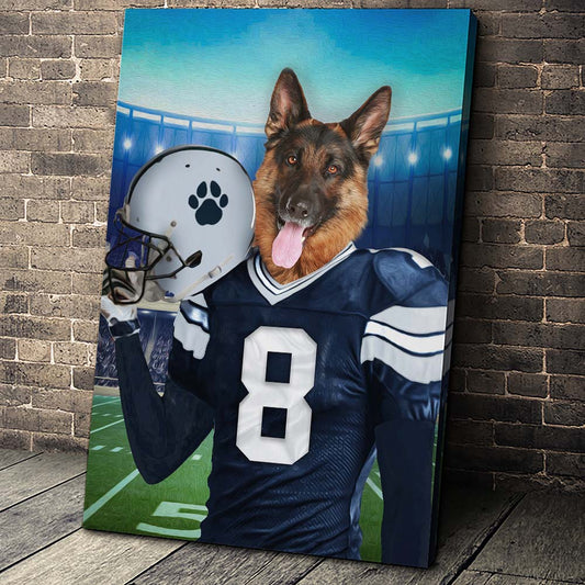 The Dallas Fan Custom Pet Portrait - Noble Pawtrait