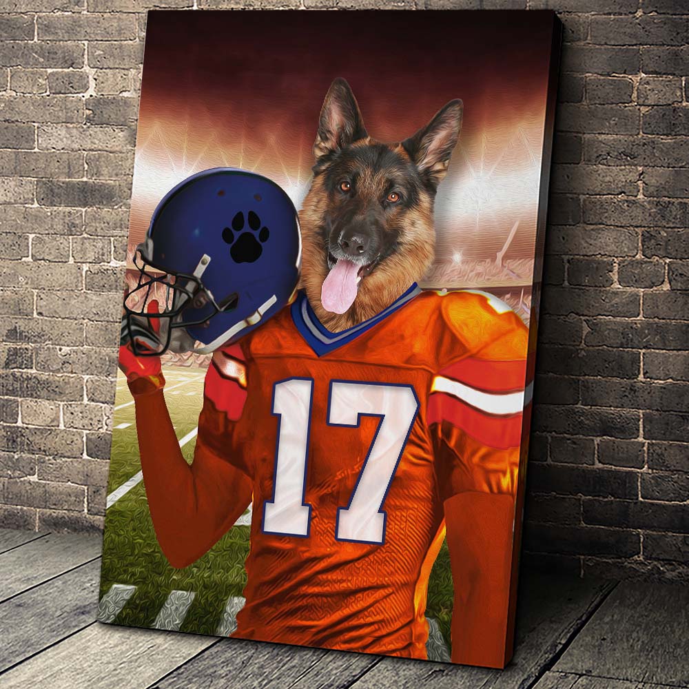The Denver Fan Custom Canvas Pet Portrait - Noble Pawtrait