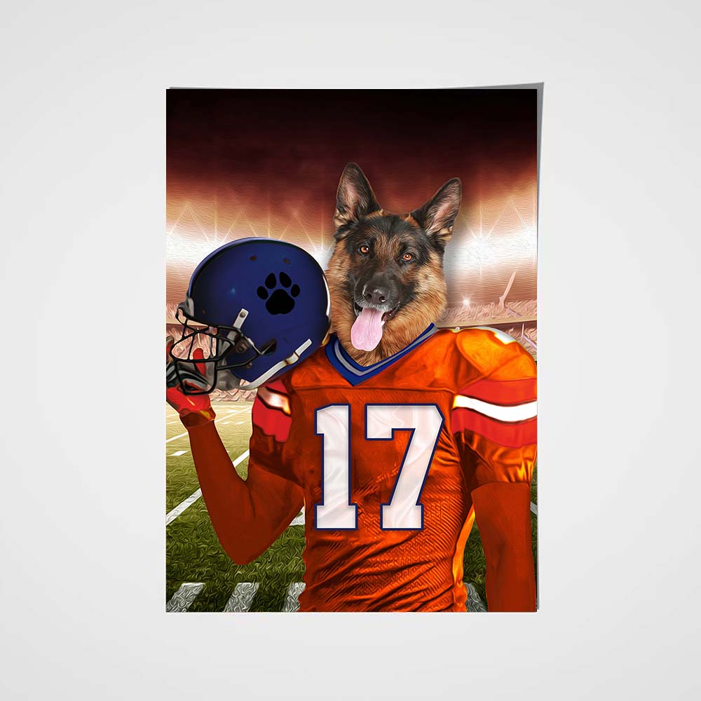 The Denver Fan Custom Pet Portrait - Noble Pawtrait