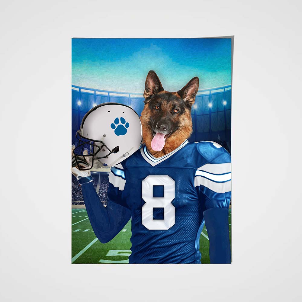 The Detroit Fan Custom Poster Pet Portrait - Noble Pawtrait