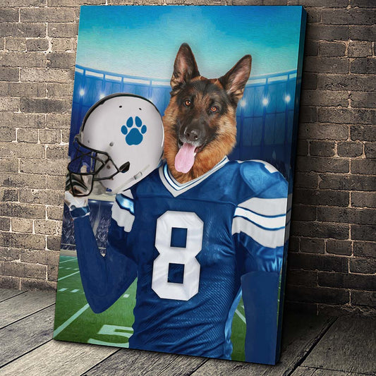 The Detroit Fan Custom Pet Portrait - Noble Pawtrait