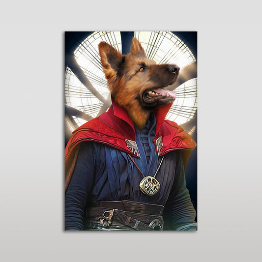 The Doctor Paw Custom Pet Portrait Poster - Noble Pawtrait