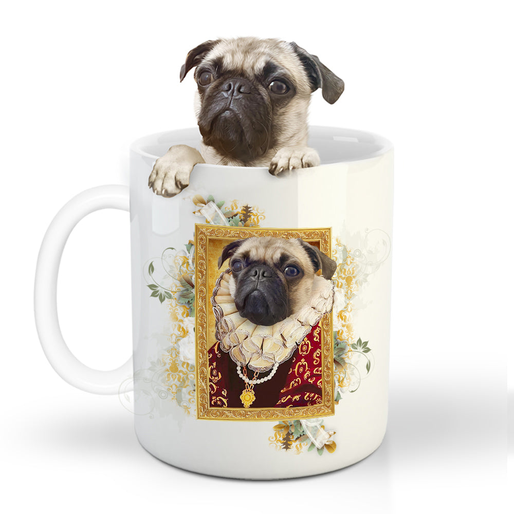 The Duchess Custom Pet Mug - Noble Pawtrait