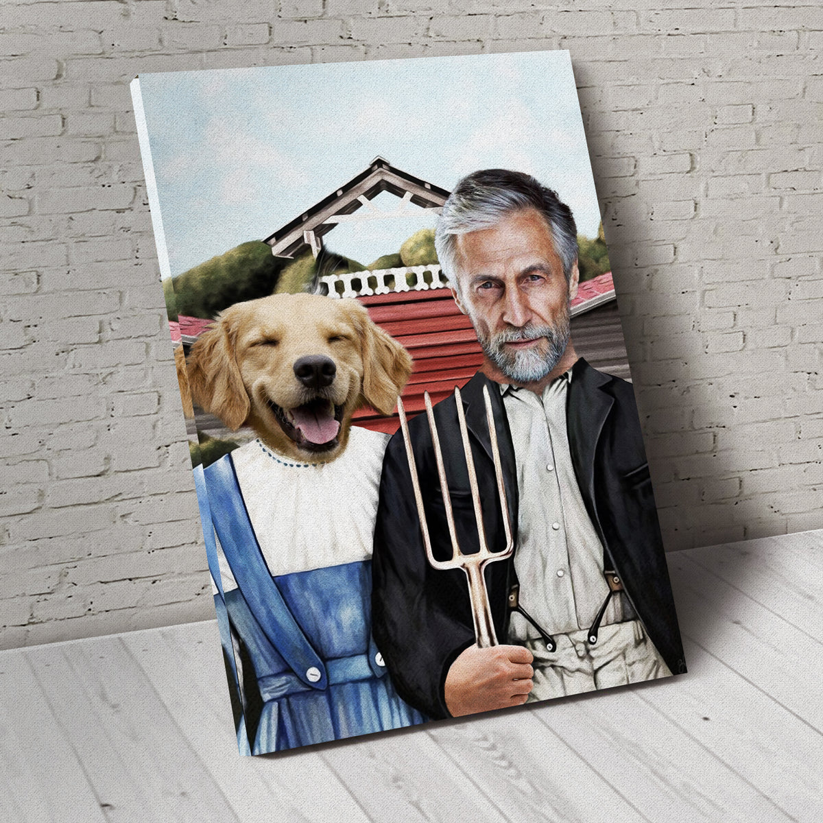 The Farmers Custom Pet Portrait - Noble Pawtrait