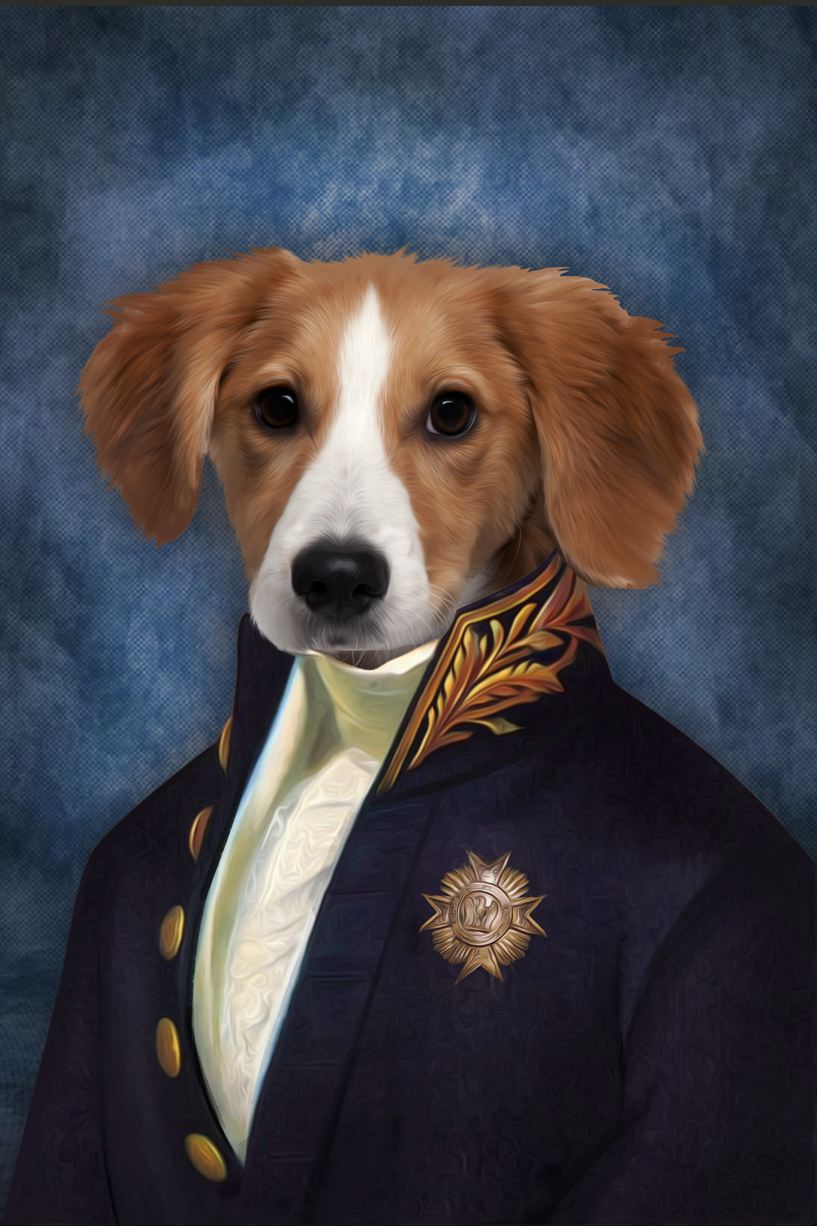 The Counselor Custom Pet Portrait - Noble Pawtrait