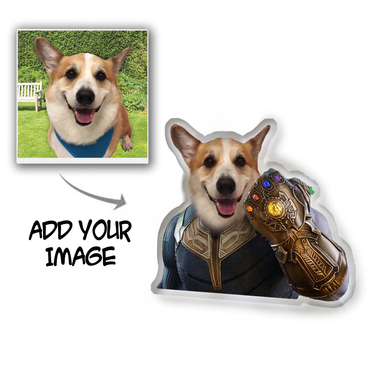 The Destroyer Custom Pet Pillow - Noble Pawtrait
